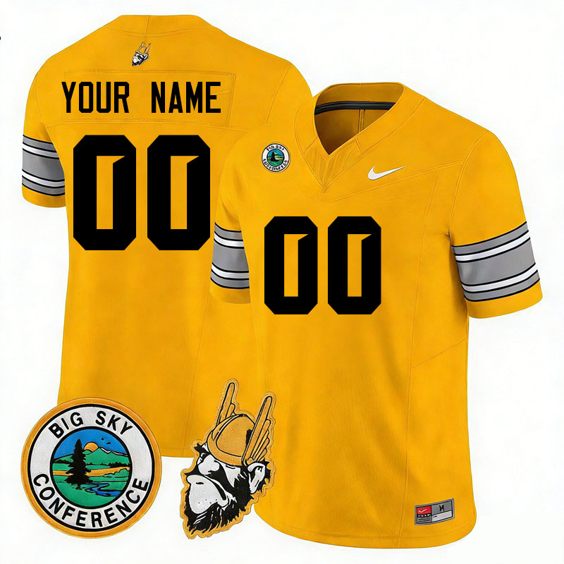 Custom Idaho Vandals Name And Number College Football Jerseys,Uniforms Stitched-Gold
